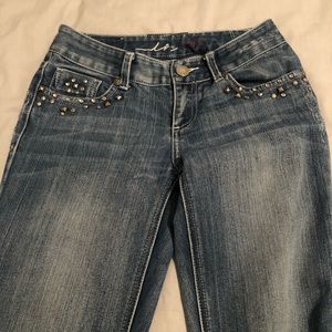Inc embellished jeans